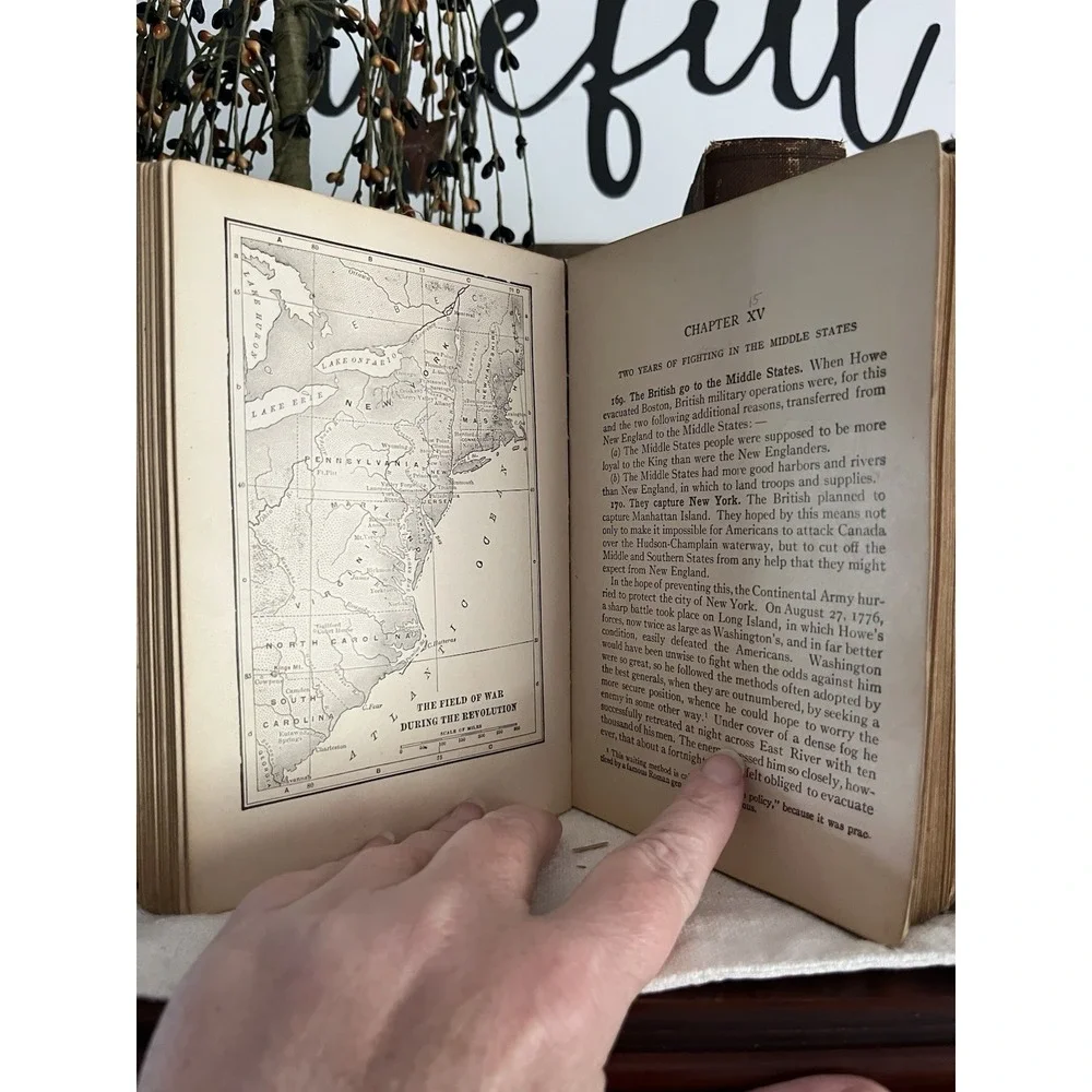 Antique A HISTORY OF THE UNITED STATES Grammar School Thwaites & Kendall